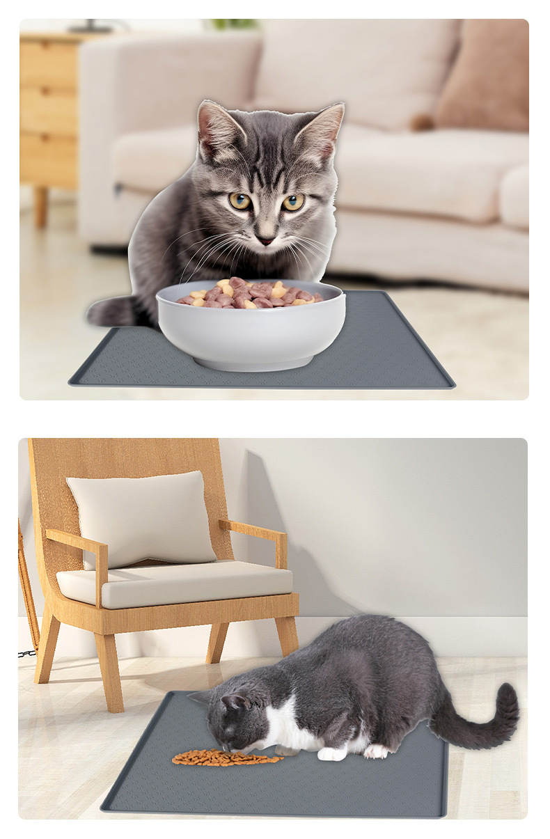 Silicone pet leak proof meal mat, dog mat, cat mat, car foldable pet feeding anti spill feeding mat, available for wholesale in stock