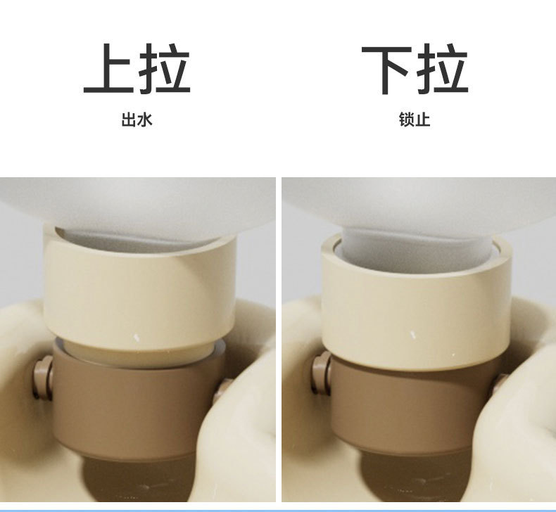 Portable outdoor dog water cup drinking bottle spill-proof waterer for pets and cats