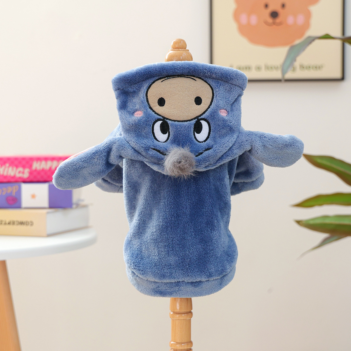 Pet supplies, pet dogs, cat clothes, winter warmth party animal flannel transformation outfit